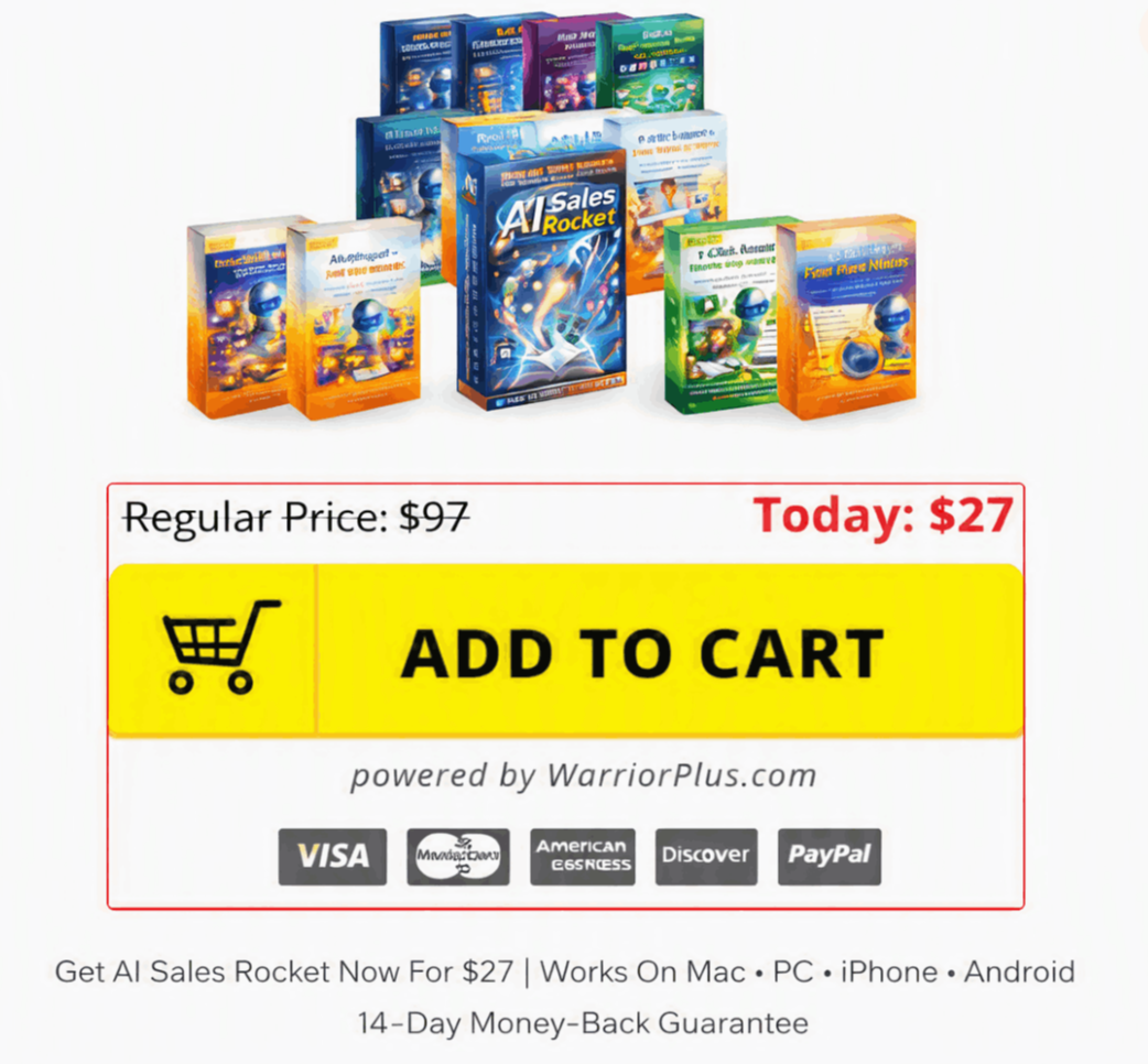 AI Sales Rocket pricing – special $27 one-time offer